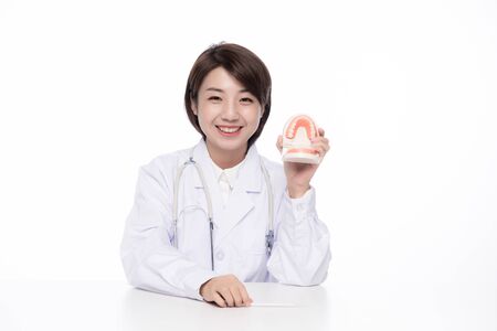 a pretty young female doctorの写真素材