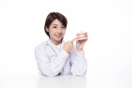 a pretty young female doctorの写真素材
