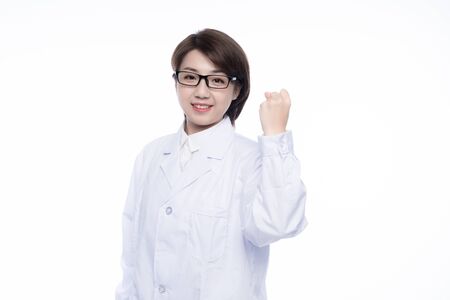 a pretty young female doctorの写真素材