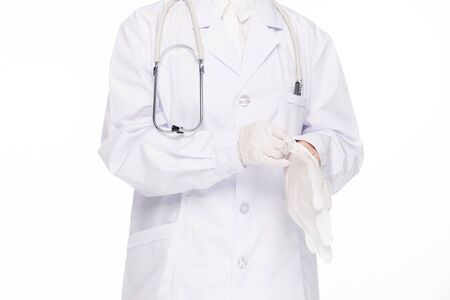 a pretty young female doctorの写真素材