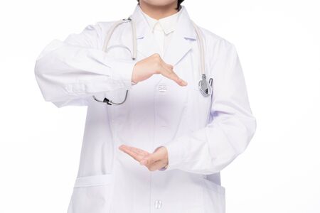 a pretty young female doctorの写真素材