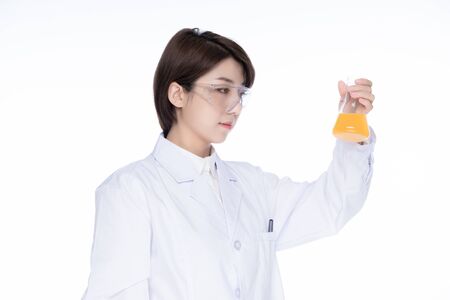 a pretty young female doctorの写真素材