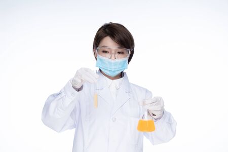 a pretty young female doctorの写真素材