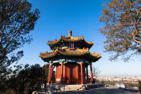 Beijing Forbidden City Building Decorationのeditorial素材