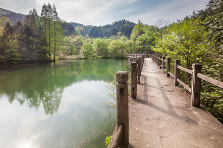 Natural scenery in Tiantangzhai, Anhuiのeditorial素材