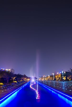 Music fountainの写真素材