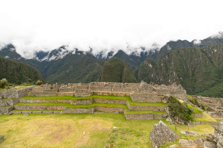 Machu Picchu is a 15th-century is located in the Cusco region of Peru. people coming from all over the world to visit it.の写真素材