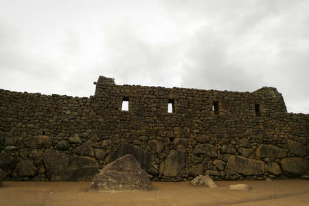 Machu Picchu is a 15th-century is located in the Cusco region of Peru. people coming from all over the world to visit it.の写真素材
