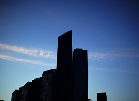 Silhouette of buildingの写真素材