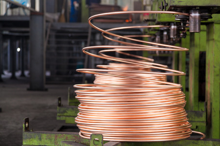 copper cable factoryの写真素材