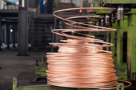 copper cable factoryの写真素材