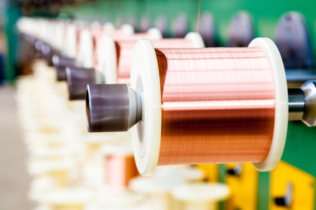 copper cable factoryの写真素材