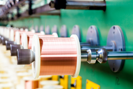 copper cable factoryの写真素材