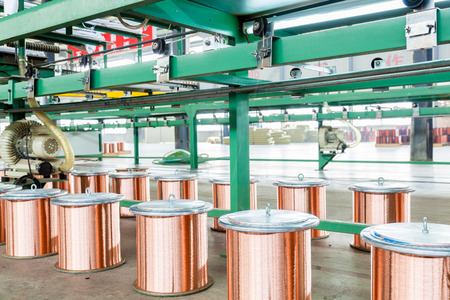 copper cable factoryの写真素材