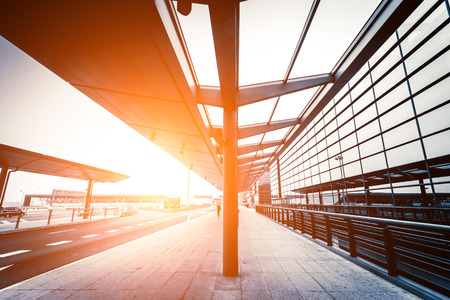 image of windows in morden office buildingのeditorial素材