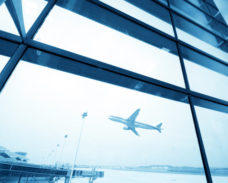 A airplane taking offのeditorial素材