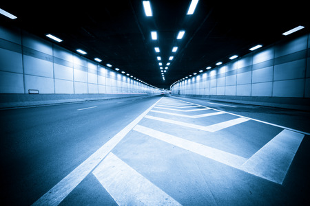 Abstract car in the tunnel trajectoryの写真素材