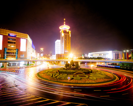 Urban landscape and modern architecture, Shanghai, Chinaのeditorial素材