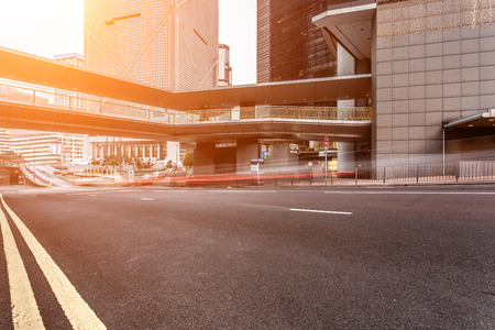 traffic in Hong Kong at nightのeditorial素材