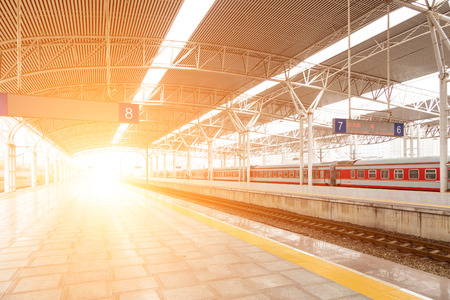 Trains platformのeditorial素材