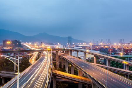 China viaduct in Shenzhenの写真素材