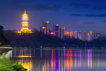 The old China nightの写真素材