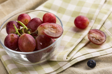 Red grape fruitの写真素材