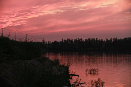 lake viewの写真素材