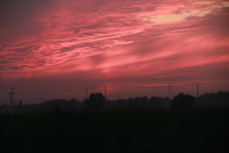 Fire cloudの写真素材