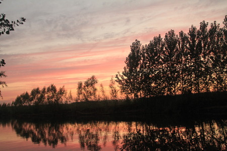 Baiyang Lakeの写真素材