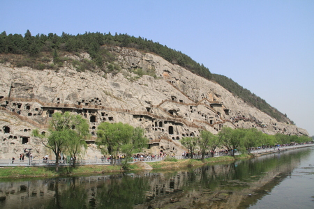 Longmen Grottoes, chinaのeditorial素材