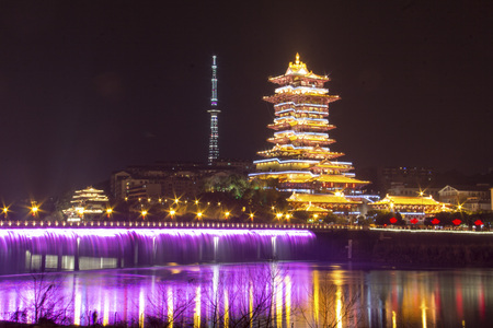 Night view of cityのeditorial素材