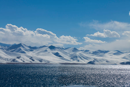 Namtso lake in Tibet, China.の写真素材