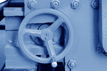 hand wheel in a production line in a factoryの写真素材