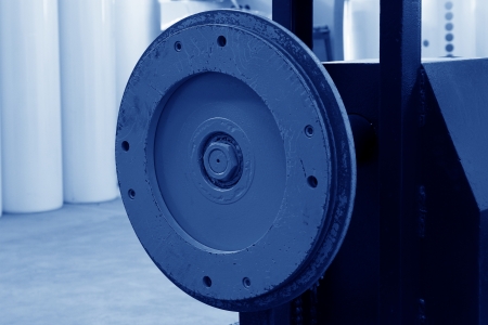 metal disk component in the production line in a factoryの写真素材