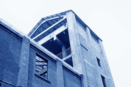 abandoned building in a factoryの写真素材