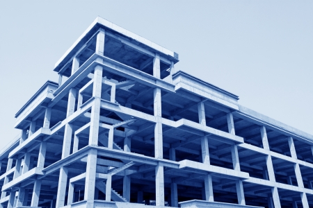 Unfinished construction site, north china の写真素材