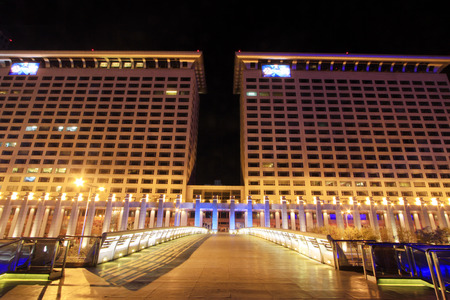 BEIJING - NOVEMBER 24  The Pangu Grand view IBM building, on november 24, 2013, Beijing, Chinaのeditorial素材