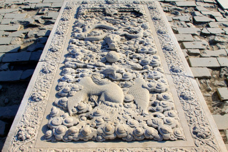 Zunhua, May 13: Stone carvings works in the Eastern Royal Tombs of the Qing Dynasty on May 13, 2012, Zunhua City, Hebei Province, china.のeditorial素材