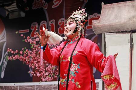 FUCHENG - DECEMBER 7: The PingJu "flower as media " stills, on december 7, 2013, fucheng, hebei province, China. 
のeditorial素材