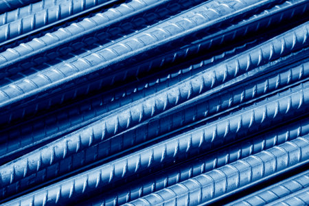 steel rebar in a construction site in a construction site 