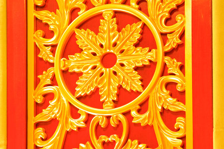 Chinese traditional style decoration pattern in a room