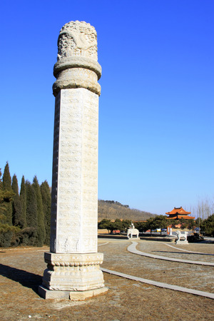 ZUNHUA - DECEMBER 15: The Looking stone column landscape architecture, in the Eastern Tombs of the Qing Dynasty, on december 15, 2013, ZunHua, hebei province, China. 
のeditorial素材