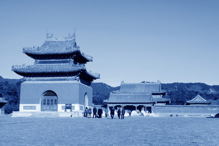 ZUNHUA - DECEMBER 15: The Memorial hall building landscape, in the Eastern Tombs of the Qing Dynasty, on december 15, 2013, ZunHua, hebei province, China. 
のeditorial素材
