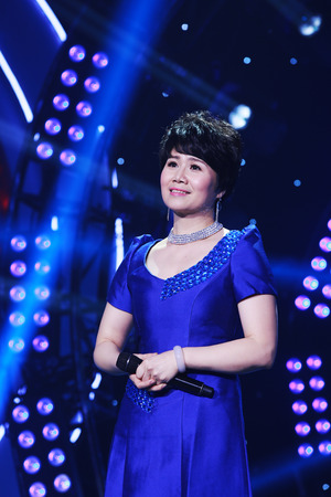 LUANNAN COUNTY - JANUARY 3: The PingJu performers on the stage, in the ChengZhaoCai grand theater, January 3, 2014,luannan county, hebei province, china.のeditorial素材