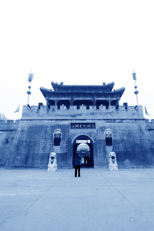 CANGZHOU - DECEMBER 8: The home village cultural landscape architecture, in the WuQiao acrobatics world scenic spots, on december 8, 2013, cangzhou, hebei province, China. 
のeditorial素材