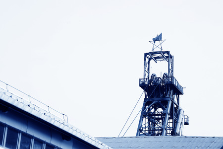 TANGSHAN - JANUARY 2: The mine derrick in the Kailuan national mine park, on January 2, 2014, tangshan city, hebei province, China. 
 のeditorial素材