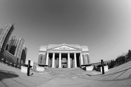 TANGSHAN - JANUARY 2: The Kailuan museum architectural appearance, in the Kailuan national mine park, on January 2, 2014, tangshan city, hebei province, China.  のeditorial素材