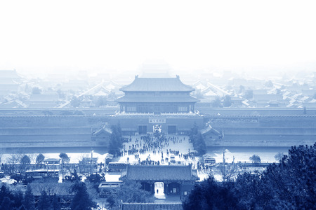 BEIJING - DECEMBER 22: The Shenwu Door of the Forbidden City on december 22, 2013, beijing, china.のeditorial素材