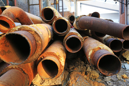 steel pipe wrapped in heat preservation material in the one horn factory 